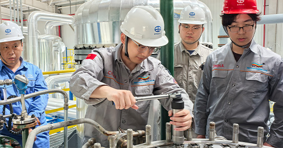 Le réacteur WEIXIAN de 5 TPH à 120 tubes est en cours de mise en service.